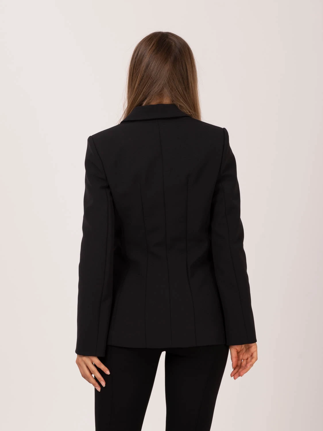 Elisabetta Franchi Giacca In Crepe Nera Con Bottoni Smaltati Light Gold 5 Elisabetta Franchi Giacca In Crepe Nera Con Bottoni Smaltati Light Gold - Image 3