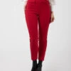 Elisabetta Franchi Pantaloni Dritti Red Velvet Con Morsetto -Couture per Lei elisabetta franchi pantaloni dritti red velvet con morsetto1