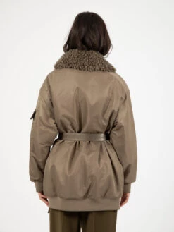 Elisabetta Franchi Piumino Aviator Con Cintura Army -Couture per Lei elisabetta franchi piumino aviator con cintura army4