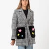 Cappotto Furry Pocket Bianco / Nero -Couture per Lei front street 8 cappotto furry pocket bianco nero10