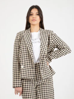 Blazer Tailleur Check Black