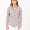 Camicia Mary Slim Righe Bianco / Marrone -Couture per Lei gmf 965 camicia mary slim righe bianco marrone1