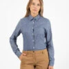 Camicia In Flanella Denim Blu -Couture per Lei gmf camicia in flanella denim blu2
