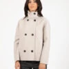 HARRIS WHARF LONDON Cappotto Cropped Funnel Pressed Wool Cream -Couture per Lei harris wharf london cappotto cropped funnel pressed wool cream1