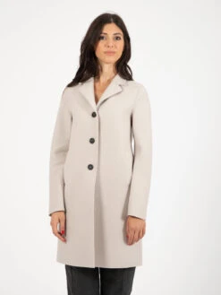 HARRIS WHARF LONDON Cappotto Button Up Boxy Cream