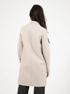 HARRIS WHARF LONDON Cappotto Button Up Boxy Cream -Couture per Lei harris wharf london cappotto cropped funnel pressed wool cream6