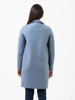 HARRIS WHARF LONDON Cappotto Egg Shaped Pressed Wool Ash Blue -Couture per Lei harris wharf london cappotto egg shaped pressed wool ash blue3