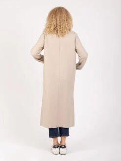 HARRIS WHARF LONDON Cappotto Long Boxy Pressed Wool Almond -Couture per Lei harris wharf london cappotto long boxy pressed wool almond3