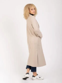 HARRIS WHARF LONDON Cappotto Long Boxy Pressed Wool Almond -Couture per Lei harris wharf london cappotto long boxy pressed wool almond4