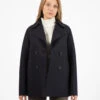 HARRIS WHARF LONDON Cappotto Peacoat Pressed Wool Navy Blue -Couture per Lei harris wharf london cappotto peacoat pressed wool navy blue 11