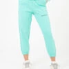Joggers In Felpa Con Stampa Verde Menta -Couture per Lei hinnominate joggers in felpa con stampa verde menta1