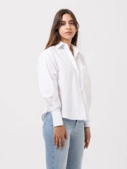 Camicia Naturale Con Decoro Posteriore