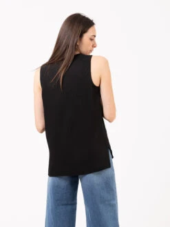 Top Nero In Viscosa E Lyocell -Couture per Lei icona top nero in viscosa e lyocell3