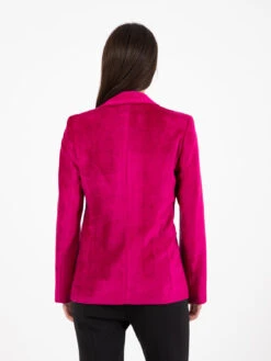 Blazer Sfiancato Velluto Fuxia -Couture per Lei kaos blazer sfiancato velluto fuxia3