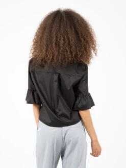 Blusa Scollo A V Nera -Couture per Lei kaos blusa scollo a v nera3