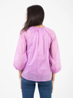 Camicia In Mussola Di Cotone Glicine -Couture per Lei kaos camicia in mussola di cotone glicine3