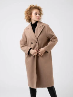 Cappotto Doppiopetto Cammello