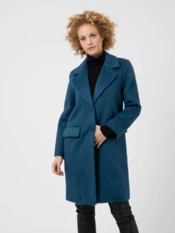 Cappotto Effetto Peloso Ottanio