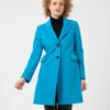 Cappotto Monopetto Turchese