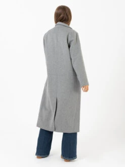 Cappotto Over In Panno Di Lana Antracite -Couture per Lei kaos cappotto over in panno di lana antracite3