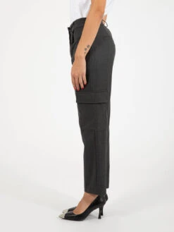 Pantaloni Cargo Gessato Grigio 7 Pantaloni Cargo Gessato Grigio -Couture per Lei kaos pantaloni cargo gessato grigio2