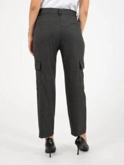 Pantaloni Cargo Gessato Grigio 8 Pantaloni Cargo Gessato Grigio -Couture per Lei kaos pantaloni cargo gessato grigio3