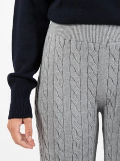 Pantaloni In Maglia Grigi -Couture per Lei kaos pantaloni in maglia grigio4