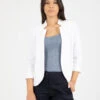 Blazer Manica 3/4 Bianco -Couture per Lei maida mila blazer manica 3 4 bianco2