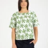 Blusa Stampa A Fiori Basilico