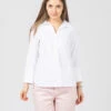 Camicia A Polo Bianca -Couture per Lei maida mila camicia a polo bianca1