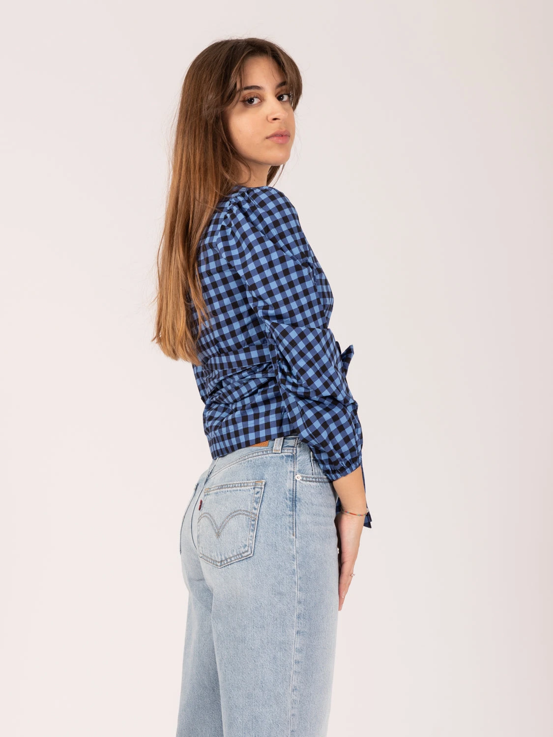 Maison Scotch Camicetta A Portafoglio A Quadretti Con Ricamo 4 Maison Scotch Camicetta A Portafoglio A Quadretti Con Ricamo - Image 2