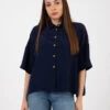 Camicia Coloured Fluid Blu Notte -Couture per Lei maliparmi camicia coloured fluid blu notte1