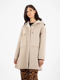 Cappotto Double Wool Bianco / Beige -Couture per Lei maliparmi cappotto double wool bianco4