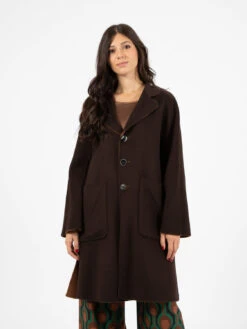 Cappotto Double Wool Marrone -Couture per Lei maliparmi cappotto double wool marrone4