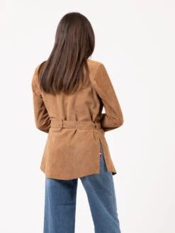 Giacca Sahariana Light Suede Orzo 8 Giacca Sahariana Light Suede Orzo -Couture per Lei maliparmi giacca sahariana light suede orzo3