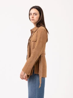 Giacca Sahariana Light Suede Orzo 9 Giacca Sahariana Light Suede Orzo -Couture per Lei maliparmi giacca sahariana light suede orzo4