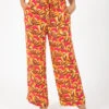 Pantalone Begonia Print Arancio / Tabacco -Couture per Lei maliparmi pantalone begonia print arancio tabacco2