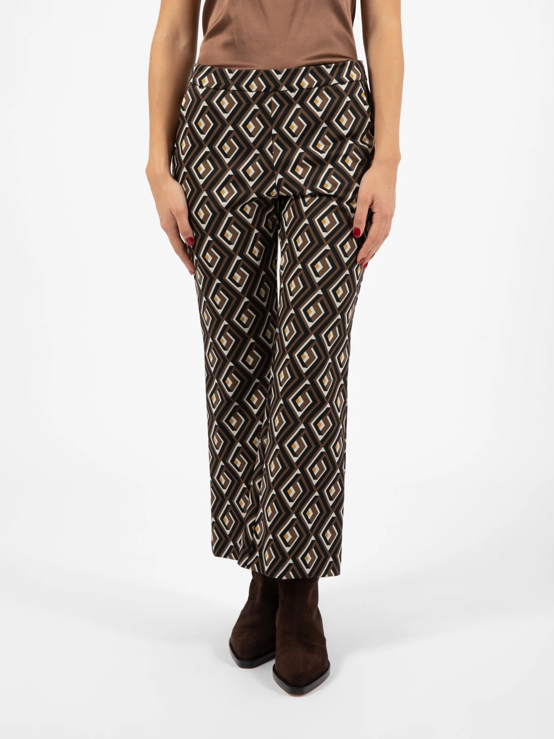 Pantaloni A Maze Jac Marrone / Giallo / Nero 3 Pantaloni A Maze Jac Marrone / Giallo / Nero