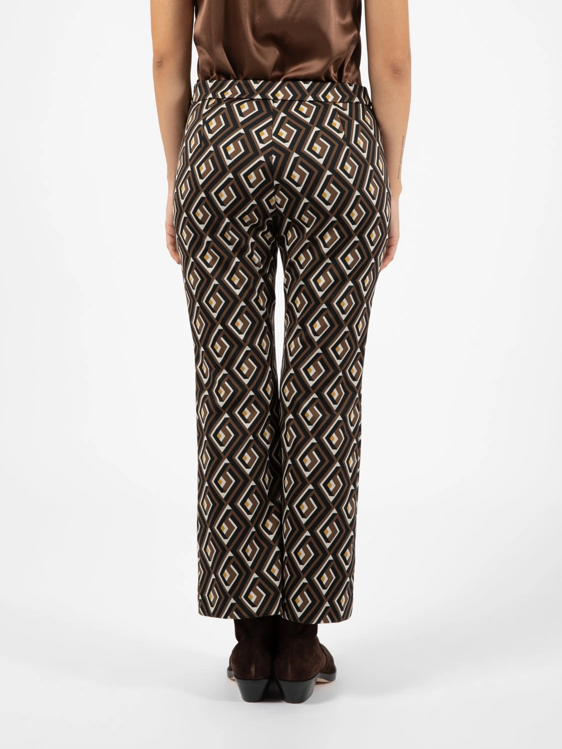 Pantaloni A Maze Jac Marrone / Giallo / Nero 5 Pantaloni A Maze Jac Marrone / Giallo / Nero - Image 3