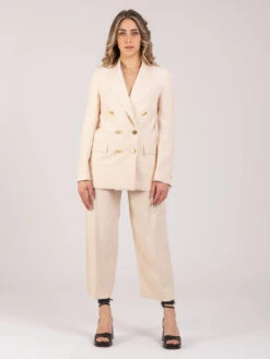 Blazer Doppiopetto Crema