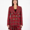 Blazer Doppiopetto Tartan Rosso -Couture per Lei merci blazer doppiopetto tartan rosso1