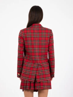 Blazer Doppiopetto Tartan Rosso -Couture per Lei merci blazer doppiopetto tartan rosso3