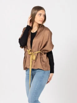 Cappa Kimono Fondente Con Cintura -Couture per Lei merci cappa kimono fondente con cintura3