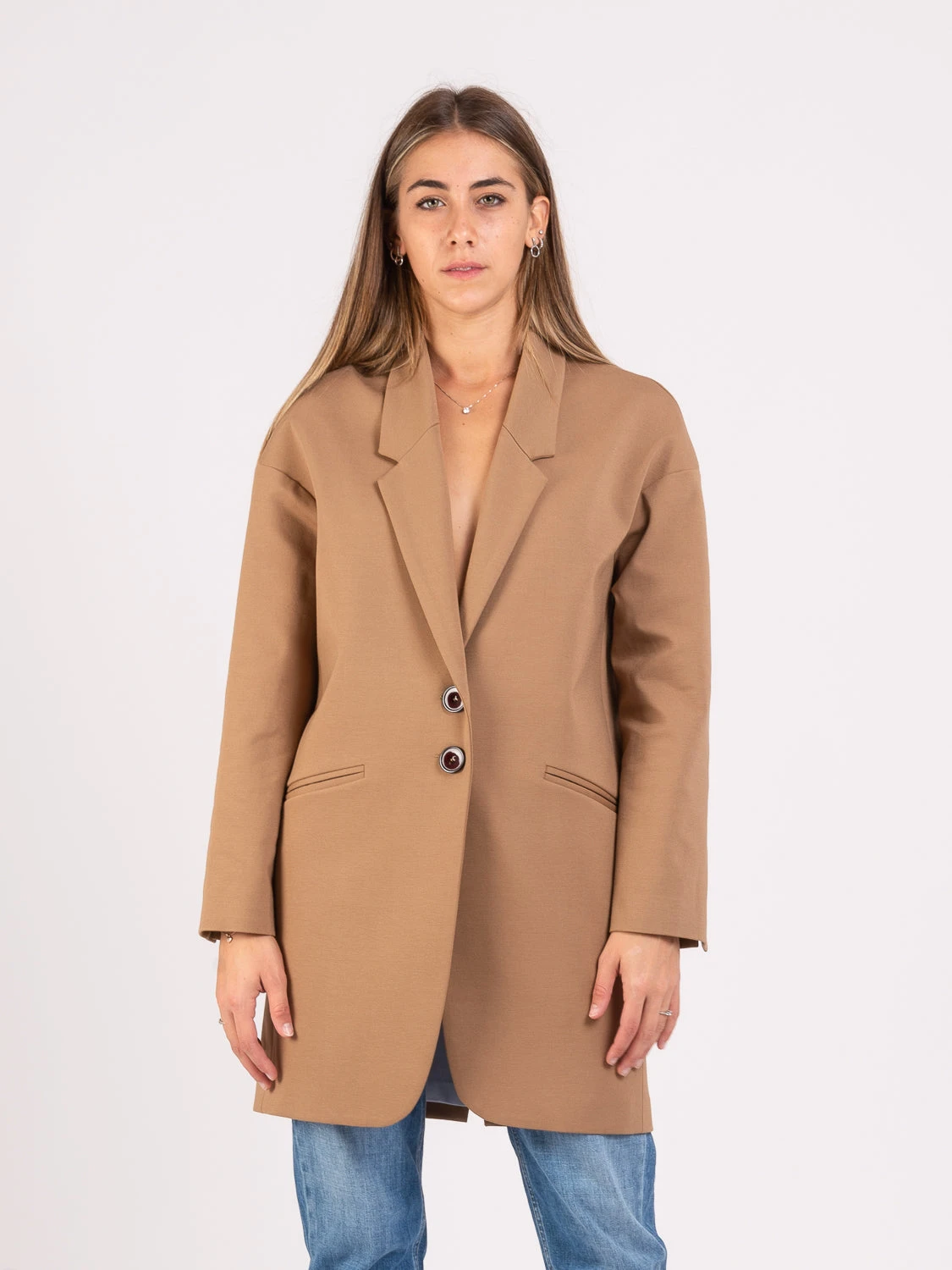 Cappotto Midi A Uovo Cammello 3 Cappotto Midi A Uovo Cammello