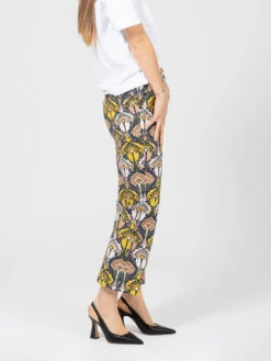 Pantaloni Mini Trombetta Fantasia Verde