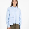 Camicia Crop Top Oxford Azzurro -Couture per Lei nou noumeno concept camicia crop top oxford azzurro1
