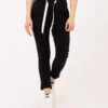 Joggers Neri Con Fettuccia Logata -Couture per Lei noumeno concept joggers neri con fettuccia logata1