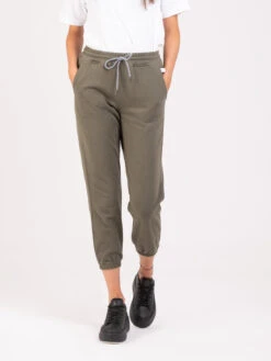 Joggers Verdi Con Coulisse Tecnica E Polsini