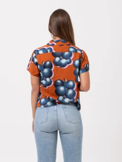 OBEY Camicia Blueberries Relaxed Bombay Brown / Multi -Couture per Lei obey camicia blueberries relaxed bombay brown multi3