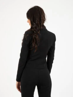 Patrizia Pepe Blazer Essential In Crepe Nero -Couture per Lei patrizia pepe blazer essential in crepe nero3